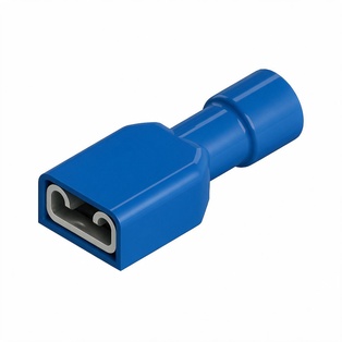 CAPICORDA TOTALMENTE ISOLATO FEMMINA 6.3X0.8 MM BLU 100 PZ.  ZIPPO