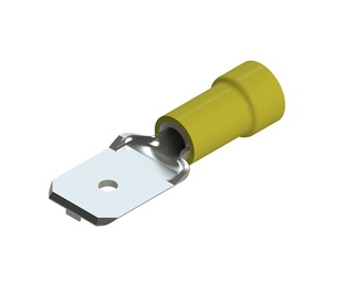 CAPICORDA PREISOLATO MASCHIO  6.3X0.8 MM ROSSO  100 PZ. ZIPPO