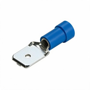 CAPICORDA PREISOLATO MASCHIO 4.8X0.8 MM BLU 100 PZ. ZIPPO