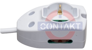 PRESA MULTIPLA CONTAKT 1 BIPRESA+SCHUKO +2 BIPRESE +CAVO 1.5MT MAX3680 SPINA 16A  BIANCO