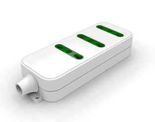 PRESA MULTIPLA CONTAKT 3 BIPRESE 2P+T 16A SPINA 2P+T 16A + CAVO 1.5 MT BIANCO