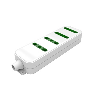 PRESA MULTIPLA CONTAKT 4 BIPRESE 2P+T 16A SPINA 2P+T 16A + CAVO 1.5MT BIANCO