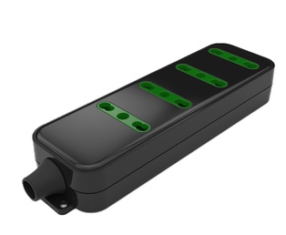 PRESA MULTIPLA CONTAKT 4 BIPRESE 2P+T 16A SPINA 2P+T 16A + CAVO 1.5MT SPINA 16A  NERO