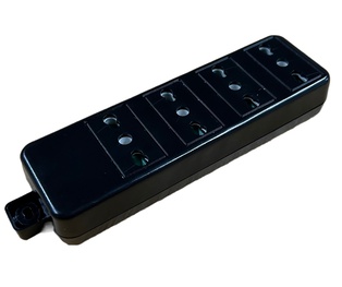 PRESA MULTIPLA CONTAKT 3 BIPRESE 2P+T 16A  (SENZA CAVO) NERO