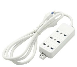 PRESA MULTIPLA FAI 3 BIPRESE 2P+T 16A SPINA 2P+T 16A + CAVO 1.5 MT BIANCO