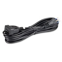 PROLUNGA ELETTRICA SPINA 10A PRESA PRESA 10A 5 MT. 3X0.75 MMQ. NERO     MED