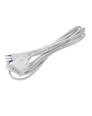 PROLUNGA SPINA +PRESA 3X1  MT.10 BIANCO FAI