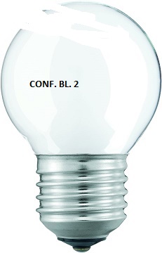 LAMPADA INCANDESCENZA PHILIPS SFERA SMERIGLIATA 230V 25W E27