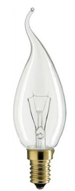 LAMPADA INCANDESCENZA PHILIPS COLPO DI VENTO CHIARA 230V 40W E14 175809/317445 40VEN