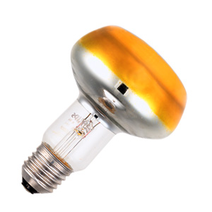 LAMPADA INCANDESCENZA PHILIPS R80 COLORATA GIALLA 230V 60W E27 066558
