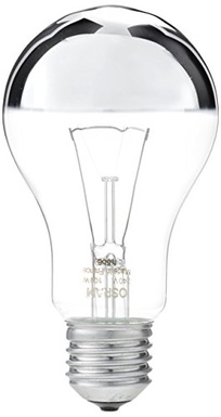 INCANDESCENZA GOCCIA CUPOLA ARGENTATA 40W GE