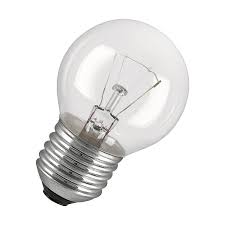 INCANDESCENZA SFERA CHIARA 15W E27 260V   GE