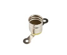 PORTALAMPADA E14 IN METALLO CON ALETTE FORATE FAI 