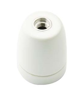 PORTALAMPADA FAI IN CAERAMICA E27 M10/1 SMALTATO BIANCO FAI