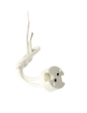 PORTALAMPADA PER ALOGENE GZ4-G5.3-GX5.3-GX6.35-GZ6.35 FORI Ø 4MM FAI 