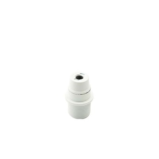 PORTALAMPADE FAI BIANCO E14 CAMICIA FILETTATA CON FERMO TERMOPLASTICO 