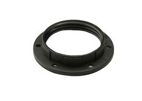 GHIERA FAI FILETTATA NERO E27 TERMOPLASTICO 