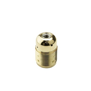PORTALAMPADA FAI OTTONE E27 CAMICIA FILETTATA IN METALLO 