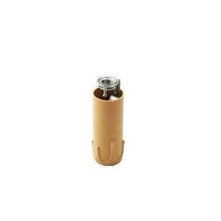 PORTALAMPA A CANDELA COLORE ANTICO IN MATERIALE TERMOPLASTICO CON NIPLES E14 ALTEZZA 65MM