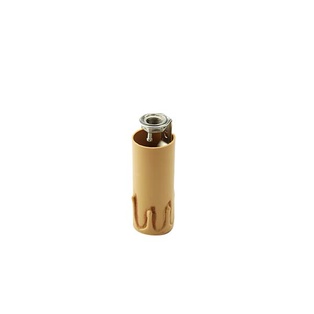 PORTALAMPADA FAI A CANDELA COLORE ANTICHIZZATO IN MATERIALE TERMOPLASTICO CON NIPLES E14 ALTEZZA 65MM  