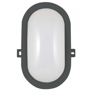 LAMPADA LED PLAFONIERA TARTARUGA INTEGRATA 6W NERA VELAMP
