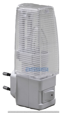 PUNTO LUCE C/LAMPADINA INCAND. 7.5W C/INTERRUTTORE MED