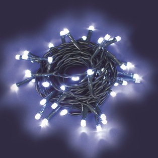 CATENA MB 40 LED BIANCO 5MM LUCE FISSA 230V INTERNO CAVO VERDE 1,5+4M