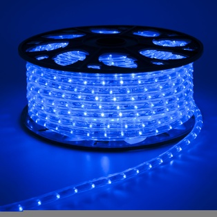TUBO LUMINOSO PN A1 Ø13MM 45MT. 1620 LED BLU LUCE FISSA 230V ESTERNO + SET ACCES