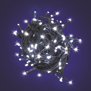 CATENA TL 96 LED BIANCO 5MM CONTROLLER 7G+OFF TIMER 6-18 ORE A BATTERIA ESTERNO