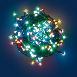 CATENA TL 180 LED MULTI 5MM CONTROLLER 7G+OFF TIMER 6-18 ORE A BATTERIA ESTERNO