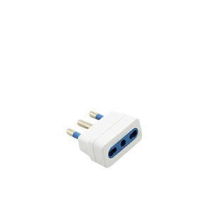 ADATTATORE CIVILE 1 SPINA 2P+T 16A S17 PRESA BIPASSO 2P+T - P17/11 BIANCO