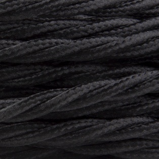 CAVO ELETTRICO RIVESTITO TESSUTO TRECCIATO 3X0,75 45MT.  NERO CONTAKT (PR. MT.)