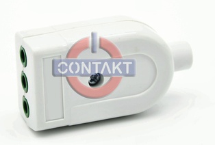 PRESA CIVILE CONTAKT 2P+T 10A  P11 250V STD ITA  BIANCO