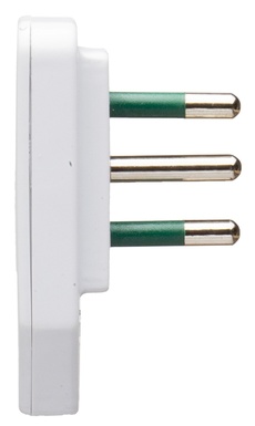 SPINA CIVILE CONTAKT ULTRA PIATTA A SQUADRA 90° 2P+T 10A SPA11 250V  NERO