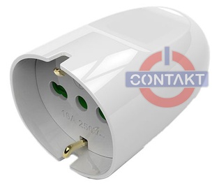 PRESA CIVILE CONTAKT MOBILE 2P+T 10/16A P17/11 + SCHUKO  P40 250V  BIANCO