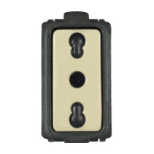 FRUTTO PRESA BIVALENTE 10/16A DA INCASSO 10/16A 250V TIPO BTICINO MAGIC