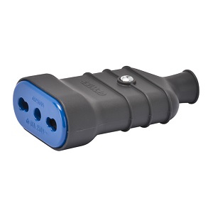 PRESA CIVILE E INDUSTRIALE GEWISS BIPASSO 10/16A 2P+T P17- P11 250V NERO