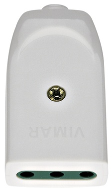 PRESA CIVILE VIMAR 2P+T 10A  STD ITA TIPO P11 250V BIANCO