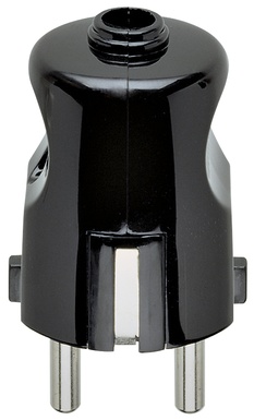 SPINA CIVILE VIMAR 2P+T16A S31 250V STANDARD TEDESCO NERO