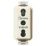 FRUTTO VIMAR BIPRESA 2P+T 16A DA INCASSO 10/16A 250V SERIE 8000