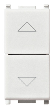 FRUTTO VIMAR PULSANTE COMMUTATORE 10A COMANDI CON FRECCE 250V SERIE PLANA BN