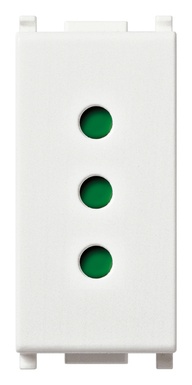 FRUTTO VIMAR PRESA 2P+T 10A DA INCASSO  250V SERIE PLANA BIANCO