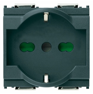 FRUTTO VIMAR PRESA SCHUKO 16A+TERRA CENTRALE DA INCASSO 10/16A 250V SERIE IDEA