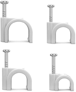 FISSACAVI CONTAKT IN PLASTICA CON CHIODO INCORPORATO Ø7MM PZ. 100