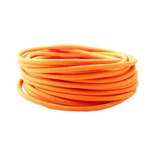 CAVO ELETTRICO FAI RIVESTITO TESSUTO TONDO 2X0.75 10MT ARANCIONE 