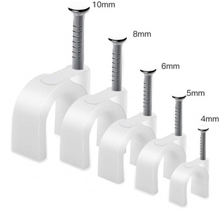 FISSACAVI FAEG IN PLASTICA CON CHIODO INCORPORATO Ø20MM PZ.50 (PREZO SINGOLO)