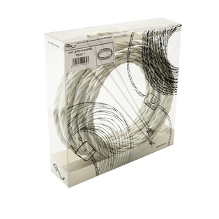 CAVO TRECCIA 3X0.75 BIANCO BOBINA 10MT FAI