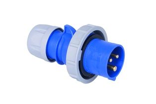 SPINA INDUSTRIALE VOLANTE 2P+T 16A 230V IP67 BLU