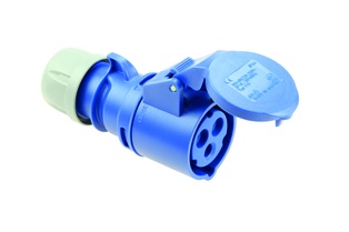 PRESA INDUSTRIALE VOLANTE 2P+T 16A 230V IP44 BLU
