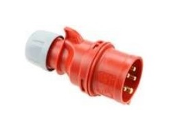 SPINA INDUSTRIALE VOLANTE 3P+N+T 32A 400V IP44 ROSSA